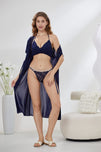 Sajiero 6-Piece Pure Silk Nightwear Set - Marvella Purple