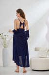 Sajiero 6-Piece Pure Silk Nightwear Set - Marvella Purple
