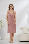 Sajiero 6-Piece Pure Silk Nightwear Set - Marvella Pink