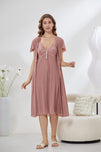 Sajiero 6-Piece Pure Silk Nightwear Set - Marvella Pink