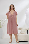 Sajiero 6-Piece Pure Silk Nightwear Set - Marvella Pink