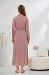 Sajiero 4-Piece Pure Silk Nightwear Set - Rosvian Pink