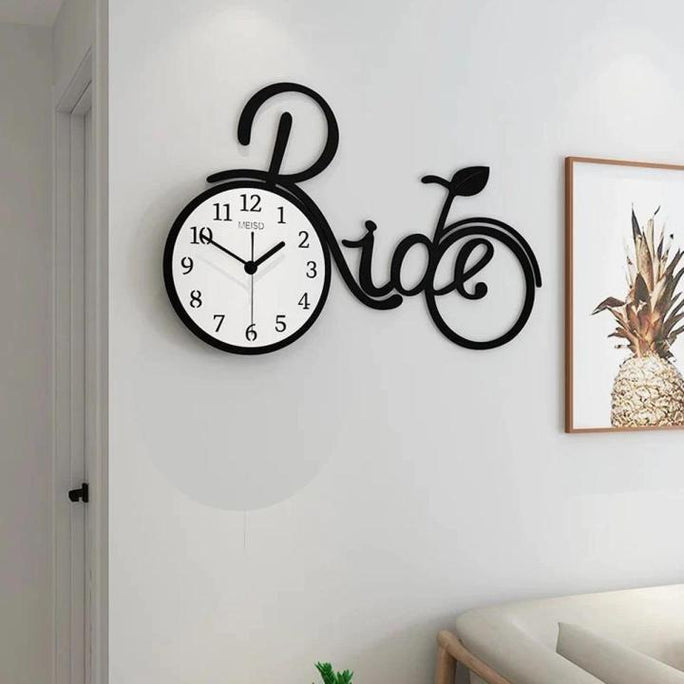 Ride Clock Elegant 3D Artistic Design