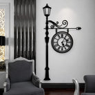European Lamp Wall Clock (40x18 inch)