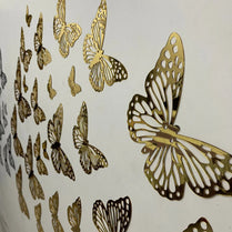 Acrylic Golden Butterfly Wall Decor
