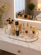 Decent Rectangle Tray Makeup Organizer – Multi-Functional Storage