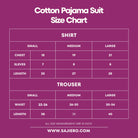 Sajiero Cotton Pajama Suit - Pure Comfort