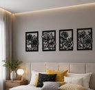 Premium Flower Wall Art Set
