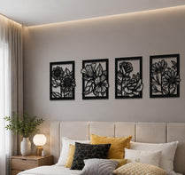 Premium Flower Wall Art Set
