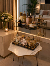2-Tier S style Modern Makeup Organizer – Multi-Functional Storage