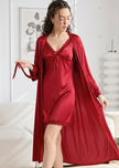 Sajiero Gown Set - Sera Silk - Maroon