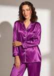 Sajiero Milky 100% Silk Imported Pajama Suit