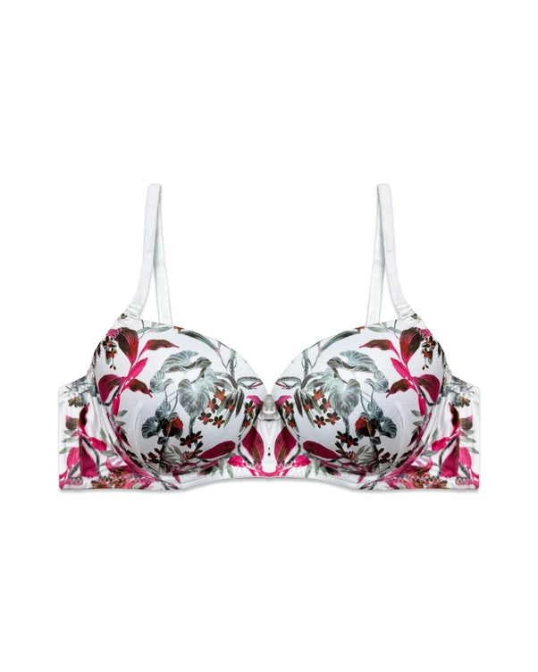 Sajiero Whisper Floral Padded Bra and Panty Set