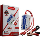 DK Power DK-03 4-in-1 Multi-Port High-Speed 12V Battery DC Mobile Charger