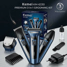 Kemei KM-6330 3 in 1 Professional Grooming Kit For Men