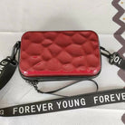 Trendy Mini Suitcase Hard Shell Crossbody Bag for Women - Compact Fiber Hardcase Shoulder Purse with Adjustable Strap