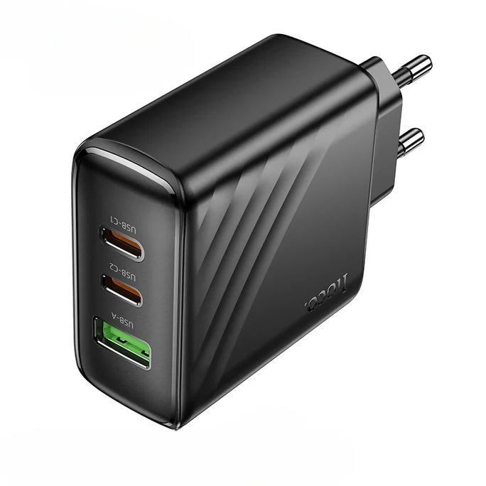 HOCO CS26A 45W 3-Port Fast Wall Charger 2x Type C + USB-A
