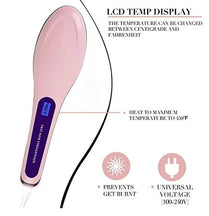 Digital Fast Brush Electric Hair Straightener
