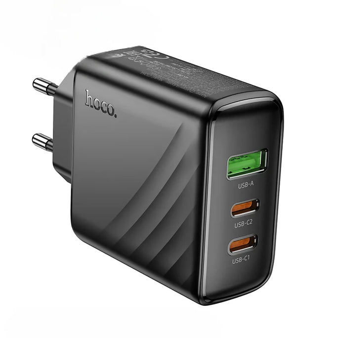 HOCO CS26A 45W 3-Port Fast Wall Charger 2x Type C + USB-A