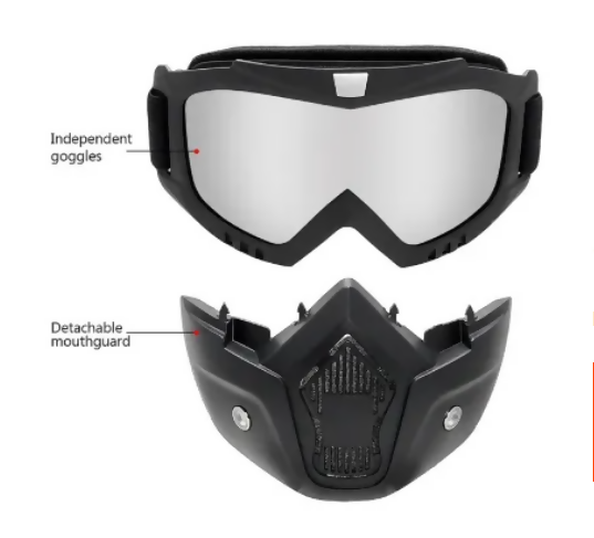 Bike Mask Motorcycle Dustproof Motocross Glasses Adjustable Motorcycle Goggles Breathable Full Face Protective Dirt Bike Motorbike Dirt Bike Off-road