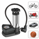 Gauge PUMP Original Portable Mini Foot Air Pump with Pressure Gauge