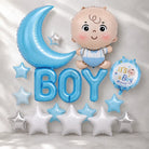Blue Baby Shower Foil Balloon Decoration Set