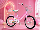 BDF 20" Girls Bicycle Light Pink with Steel Basket (Ages 7-13)