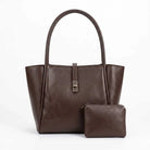 WestStyle - Women's 2PCs Joblet Tote Bag for Women in Brown Color