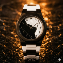 Original Arabic Aura Waterproof Wrist Watch: Trending Matte Finish Luxury Timepiece for Men & Boys special Premium Arabic Aura Watch 2026 watch: Luxury Minimalist Design with Butterfly Clasp & Fiber Chain for Men