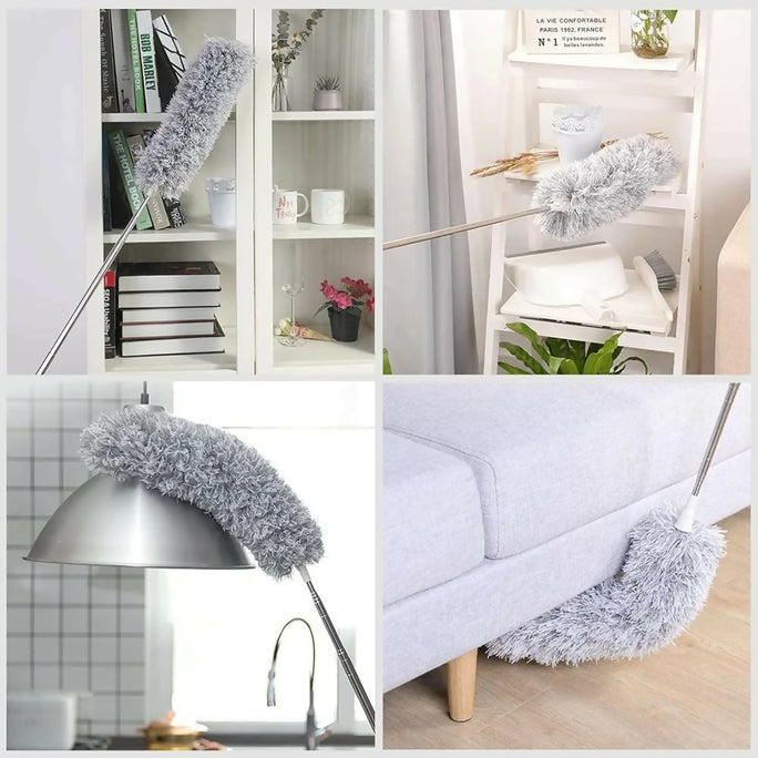 9-Foot Extendable Microfiber Ceiling Fan Duster with Long Telescopic Pole