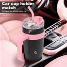 40 oz Tumbler with Handle and Straw Lid, Insulated Reusable Stainless Steel Travel Mug Keeps Drinks Cold up to 24 Hours