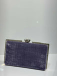 Rhinestone Trimmed Velvet Formal Clutch Bag for Women - Elegant Luxury Evening & Party Purse
