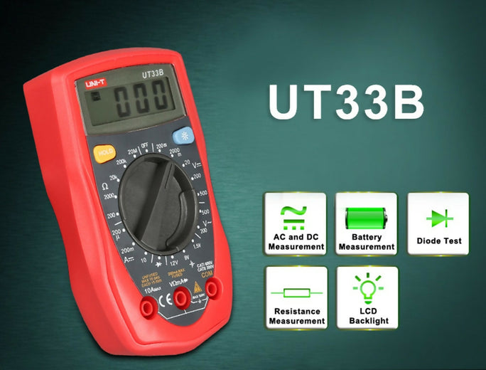 Digital Multimeter UT 33 Tester UT33 Voltage Current Electrical Handheld Tester LCR Meter Ammeter Tester