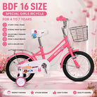 16 SIZE GIRL Cycle Drak Pink FOR 4 To 8 year girls special model with Basket