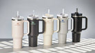Premium Stanley Quencher H2.O flowstate Stainless Steel 40 Oz insulated Cup, Tumbler, keep Drink hot and cold for certain hours