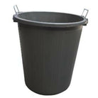 Prince Ware Commercial Dust Bin 50 Liters Without Lid Silver