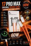 60W USB-C to USB-C Fast Charging Cable 17 Pro Max