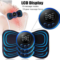 EMS Mini Electric Neck Back Body Massager Cervical Electric Neck Back Massager Muscle Therapy Pressure Pain