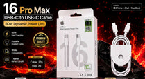 16 Pro Max 60W USB-C to USB-C Fast Charging Cable [1m] Premium Braided Type-C Data Sync Cord for iPhone, iPad, MacBook & Android Smartphones