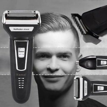 Kemei KM-5558 3-in-1 Rechargeable Grooming Kit for Men