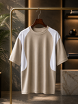 Plain Round Panel Oversized T-shirt