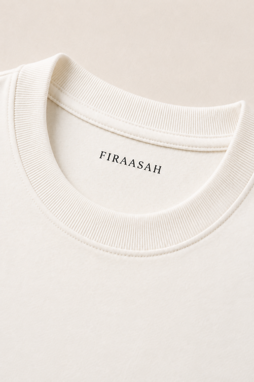 Off-White Premium Drop Shoulder Oversized T-Shirt