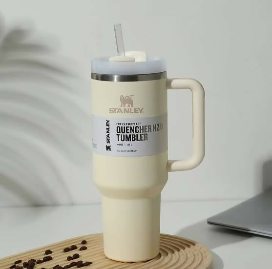 Premium Stanley Quencher H2.O flowstate Stainless Steel 40 Oz insulated Cup, Tumbler, keep Drink hot and cold for certain hours