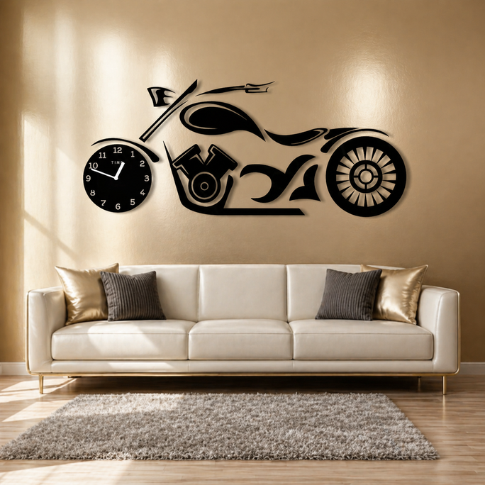 MOTORBIKE THEME CLOCK