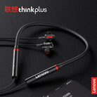 100% Original Lenovo HE05X Bluetooth 5.0 Earphones Wireless Neckband Headset, Magnetic, Waterproof IPX5, HiFi Sound, 8H Playtime, Sports Earbuds with Mic (Black) - Global Version