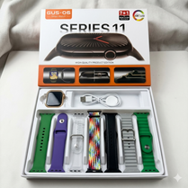 GUS-06 Series 11 AMOLED Smartwatch with 7 Straps