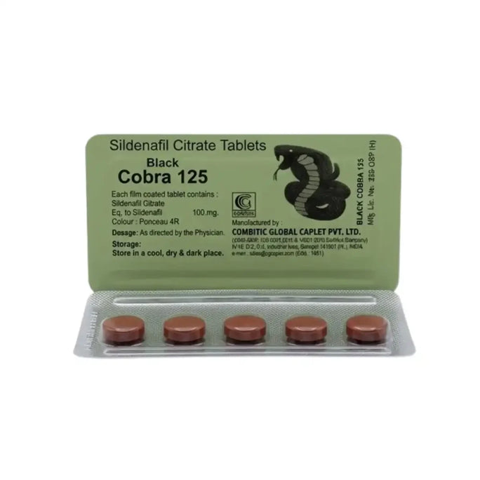 Black Cobra-125 (100mg) 5 Tablets