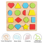 Wooden 16 Shapes Puzzle for Toddlers – Montessori Learning Toy