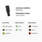 Carolina Herrera Bad Boy Eau De Toilette for Men 150ml (8411061982068)