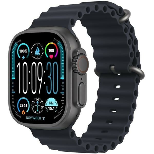 "GUS-02 Smart Watch ULTRA 3 Original AMOLED Display - 7-in-1 Combo Pack with 7 Premium Straps | All-in-One Smartwatch for iOS & Android"